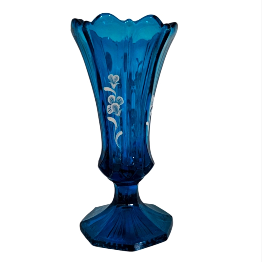 Fenton Sweatpeas Collection Vase Cracker Barrel Exclusive Rare